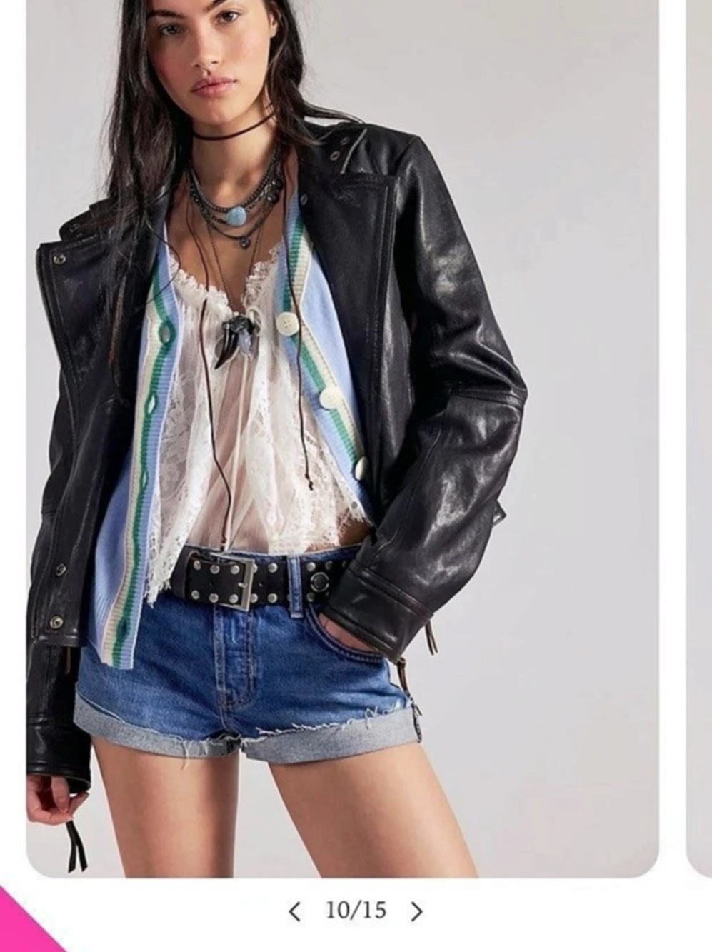 We The Free Cali Cuffed Shortie Denim Cuffed Shorts in Blue